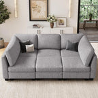 Belffin 86.2" Sectional Sleeper Sofa Bed - Image 3