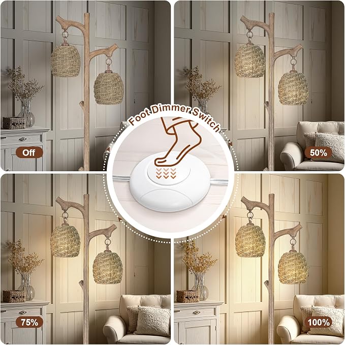 Scenekoy Vintage 68” Tall Floor Lamp - Image 3