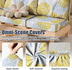 8Pcs Outdoor Cushion Covers, Stretch Patio Furniture Couch Chair Slipcovers | - Image 4