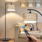 ZECOXOL Arc Floor Lamp for Living Room Boho Floor Lamps by ZECOXOL