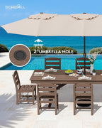SERWALL 9 Piece Outdoor Dining Set - Image 8