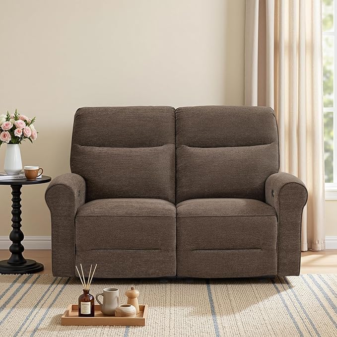 MCombo 64.6" Wall Hugger Power Loveseat Recliner Sofa - Image 2