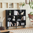 LEYAOYAO 10 Cube Bookshelf, 3 Tier Modern Wide Bookcase - Image 8
