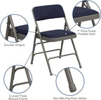Flash Furniture 2 Pack HERCULES Series Curved Triple Braced & Double Hinged - Image 5