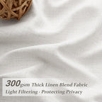 Pinch Pleat Beige White Light Filtering 60 Inch Wide Curtains 90 Inches Long - Image 2