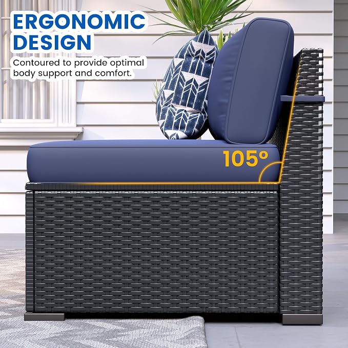 Patio Furniture Sets, 7-Piece Outdoor Patio Furniture - Image 3