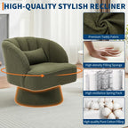 Garvee Ultra-Plush Swivel Accent Chair, 360° Barrel Lounge Chair - Image 5