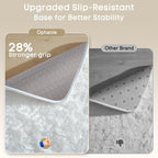 Ophanie Small Rug Washable Non Slip Throw Bedside Area Rugs, Fluffy Soft White - Image 4