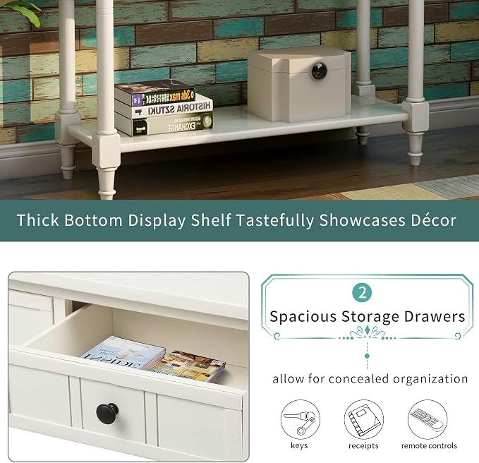 Harper & Bright Designs TREXM Daisy Series Console Table Traditional Design - Image 5