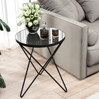 HLR Modern Round Side Table, End Table by HomeDeservesaRelaxLiving