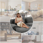 Boneless Sectional Couch, No Assembly Required, 152.7” U Shaped Modular Cloud - Image 8