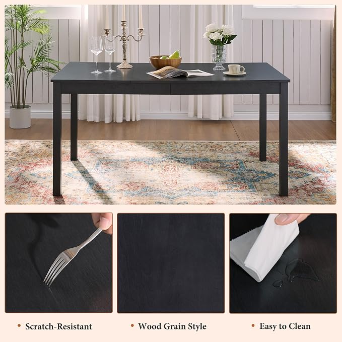 AMERLIFE 7-Piece Farmhouse Dining Table Set - Image 4