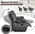 HAOMARKETS 3 Pieces Recliner Sofa Furniture Set, Include 2 Power Recliner Chairs - Image 4