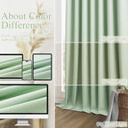 100% Blackout Curtains 102 Inch Length 2 Panels Set - Image 7