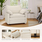 Vesgantti 40" Single Seat Sofa, Comfy Cloud Couch Deep Seat Upholstered Couch - Image 5