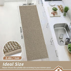 BEQHAUSE Kitchen Runner Rugs 24"x72", Kitchen Mats - Image 2