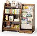 COZPAW Kids Bookshelf and Toy Storage, 4 Tier Toddler Bookshelf by COZPAW