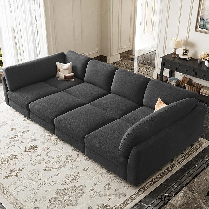 Belffin 111" Cloud Sectional Sleeper Sofa by Belffin