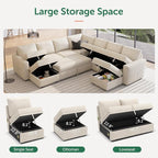 HONBAY Modular Sectional Sleeper Sofa - Image 5