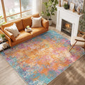 RELEANY Washable 9'x12' Abstract Area Rug by RELEANY