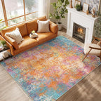 RELEANY Washable 9'x12' Abstract Area Rug by RELEANY
