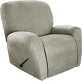 ANARACHON Recliner Chair Covers Leather Look, 4 Pieces Recliner Covers Non Slip by ANARACHON