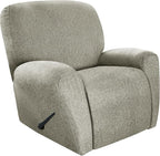 ANARACHON Recliner Chair Covers Leather Look, 4 Pieces Recliner Covers Non Slip by ANARACHON