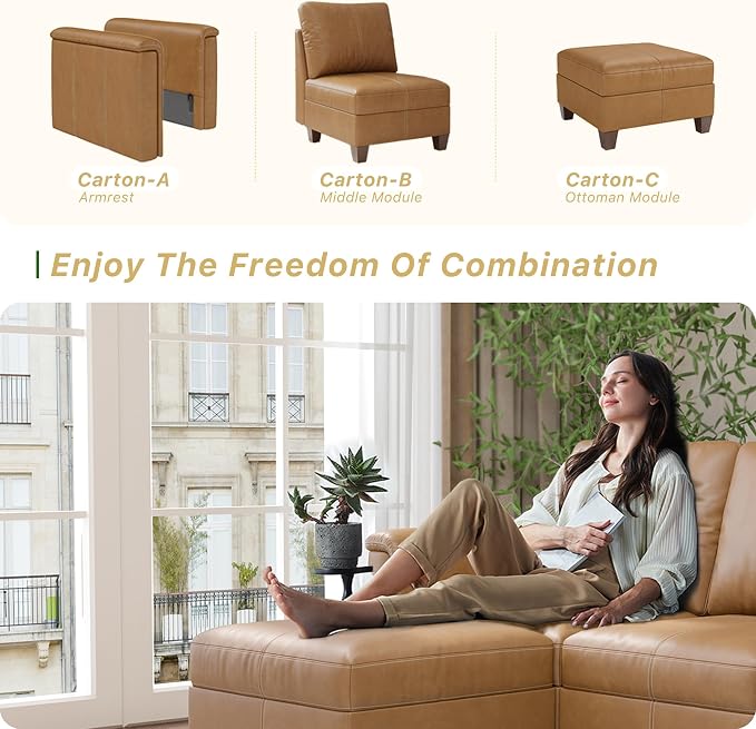 SITJOY Faux Leather Living Room Chair - Image 6