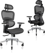 Nouhaus Ergo3D Ergonomic Office Chair Lumbar Support Mesh Office Chair by Nouhaus