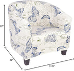 SearchI Club Chair Slipcover Stretch Barrel Chair Covers Printed Tub Chair - Image 10