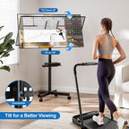 Mobile TV Stand for 23-65 Inch LCD LED Flat/Curved Panel Screen TVs, Height - Image 2