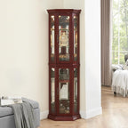 Glass Corner Display Cabinet - Image 3