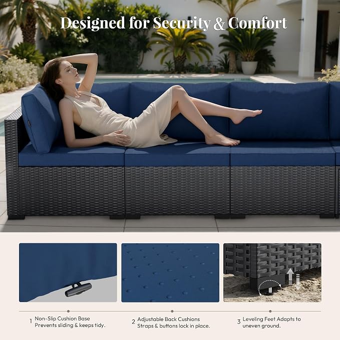 WWR Patio Furniture Set 7 Piece - Image 3