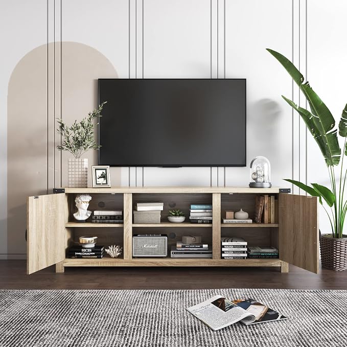 YESHOMY Modern Farmhouse TV Stand - Image 4