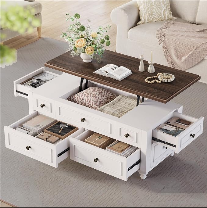 47.2" Lift Top Coffee Table by Unknown