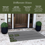 WaterHog Squares Front Door Mat Indoor Outdoor Entrance, All-Weather Mats | - Image 2