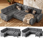 Marsail 110" Sectional Sleeper Sofa by Marsail