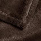 BEDELITE Fleece Blanket Soft Plush Oversized Bed Blanket Brown 120"x120" | - Image 5