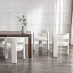 RIVOVA Modern Barrel Dining Chairs Set of 2, Velvet Upholstered Accent Side - Image 7