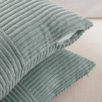 Fancy Homi 2 Packs Grey Blue Long Lumbar Decorative Throw Pillow Covers 16x24 - Image 4