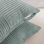 Fancy Homi 2 Packs Grey Blue Lumbar Decorative Throw Pillow Covers 16x26 Inch - Image 4