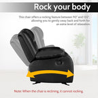 PrimeZone Oversized Rocker Recliner Chair - Image 6