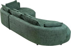 124.8'' Curved Sofa Couch with Chaise Lounge - Image 6