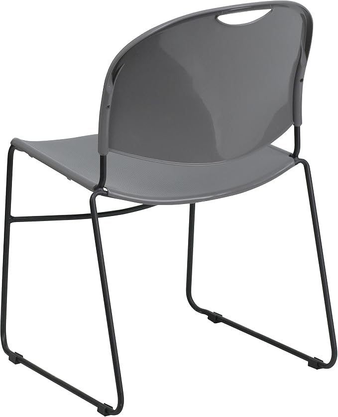 Flash Furniture 4 Pack HERCULES Series 880 lb. Capacity Gray Ultra-Compact - Image 5
