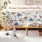 CALBODE 8Pcs High Elastic Digitally Printed Sofa Seat Cushion Cover, Soft & - Image 5