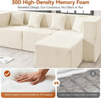 MONVANE Modular Sectional Sofa, Oversized 8 Seat Convertible U Shaped Couch - Image 4