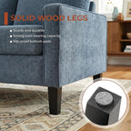 TLSUNNY Mid-Century Accent Chair, Modern Upholstered Chenille Armchair & Padded - Image 5