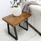 Home Soft Things Natural Old Pine Wood Rectangle Entryway Bench, Sturdy Hand - Image 6