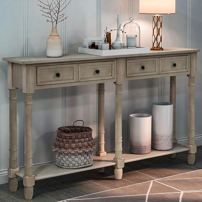 Merax Retro Console Table Sofa Table by Merax