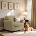SUBRTEX 3 Pieces Stretch Sofa Slipcover Sets Couch Cover Sets Backrest Cushion - Image 2